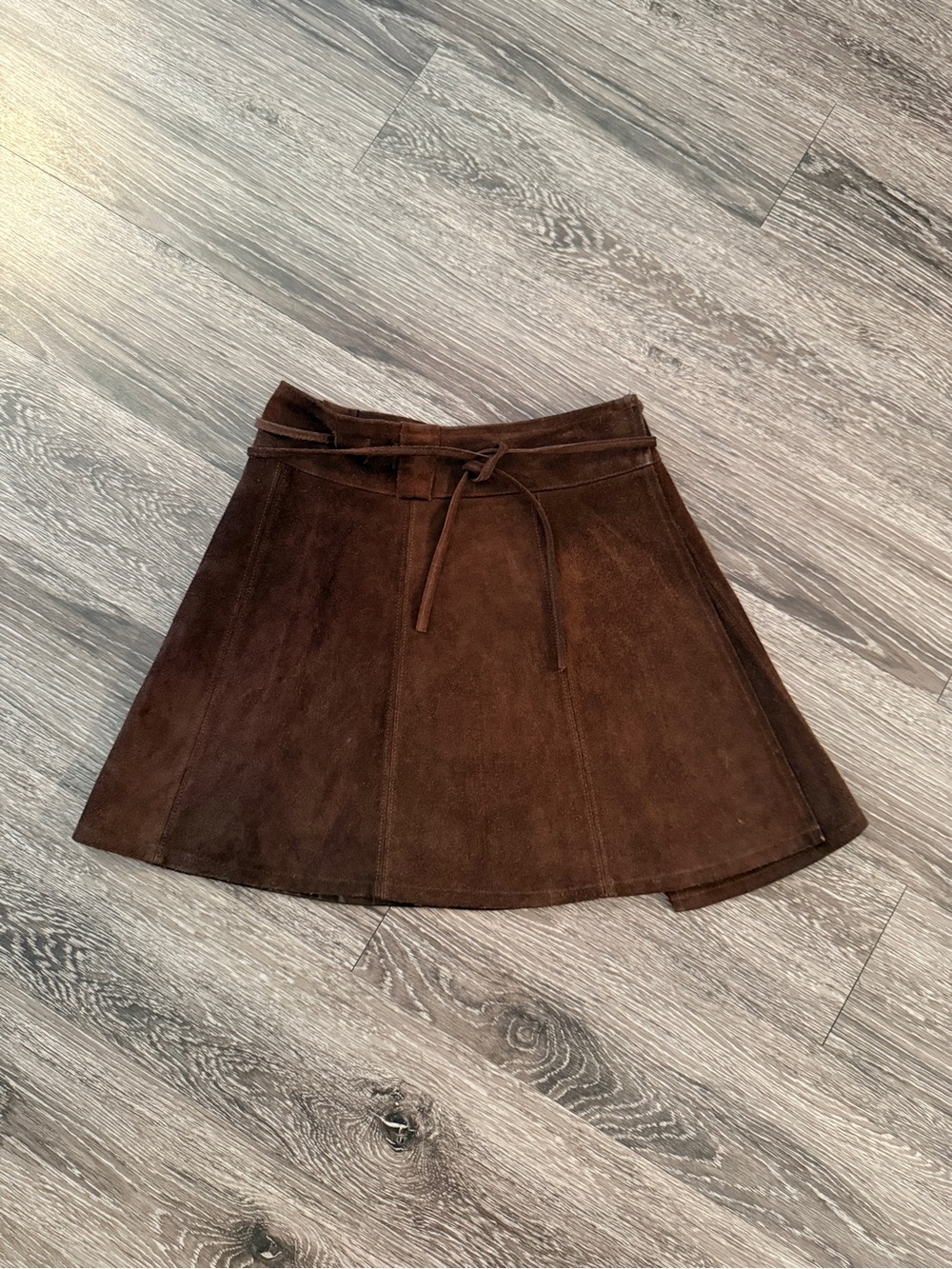 Jorgens Leather Design Vintage Leather Wrap Skirt